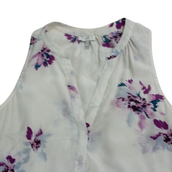 Joie Silk Floral Sleeveless Blouse - Picture 4 of 5